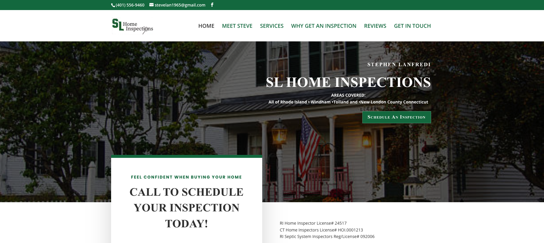 SL Home Inspections - Website Designs by Lisa